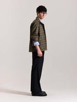 Load image into Gallery viewer, Taupe Checkered Tweed Shacket ( Pre-Order )