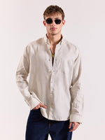 Load image into Gallery viewer, Light Beige Irish Linen Shirt