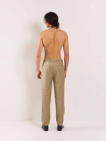 Load image into Gallery viewer, Khaki Straight Fit Trousers