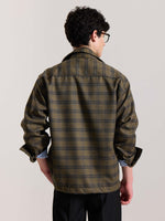 Load image into Gallery viewer, Taupe Checkered Tweed Shacket ( Pre-Order )