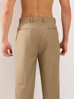 Load image into Gallery viewer, Khaki Straight Fit Trousers
