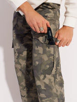 Load image into Gallery viewer, Camo Cargo Trousers