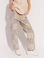 Load image into Gallery viewer, Patchwork Corduroy Trousers