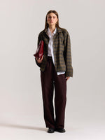 Load image into Gallery viewer, Taupe Checkered Tweed Shacket ( Pre-Order )