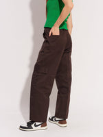 Load image into Gallery viewer, Brown Cargo Trousers