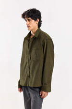 Load image into Gallery viewer, Olive Corduroy Oversized Shirt