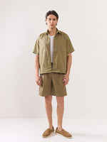 Load image into Gallery viewer, Khaki Twill Cropped Shirt