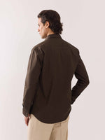 Load image into Gallery viewer, Dark Brown Poplin Shirt