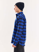Load image into Gallery viewer, Blue Flannel Overshirt