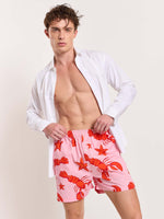 Load image into Gallery viewer, Lobster Printed Poplin Shorts