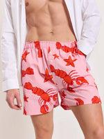 Load image into Gallery viewer, Lobster Printed Poplin Shorts