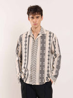 Load image into Gallery viewer, Cream Jacquard Weave Shirt