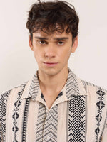 Load image into Gallery viewer, Cream Jacquard Weave Shirt