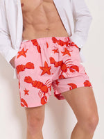 Load image into Gallery viewer, Lobster Printed Poplin Shorts