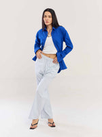 Load image into Gallery viewer, Electric Blue Poplin Shirt