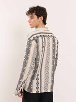 Load image into Gallery viewer, Cream Jacquard Weave Shirt