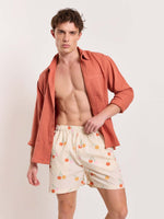 Load image into Gallery viewer, Cherry Printed Poplin Shorts