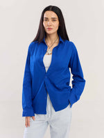 Load image into Gallery viewer, Electric Blue Poplin Shirt
