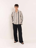 Load image into Gallery viewer, Cream Jacquard Weave Shirt