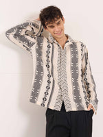 Load image into Gallery viewer, Cream Jacquard Weave Shirt