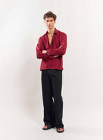 Load image into Gallery viewer, Cherry Red Drape Shirt