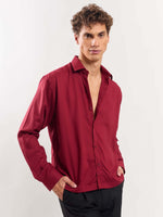 Load image into Gallery viewer, Cherry Red Drape Shirt