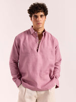 Load image into Gallery viewer, Dusty Rose Linen Pullover