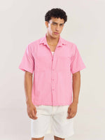 Load image into Gallery viewer, Pink Gingham Seersucker Shirt