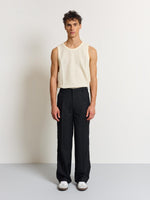 Load image into Gallery viewer, Black Baggy Pleated Trousers