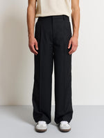 Load image into Gallery viewer, Black Baggy Fit Trousers