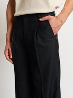Load image into Gallery viewer, Black Baggy Fit Trousers