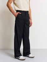 Load image into Gallery viewer, Black Baggy Fit Trousers
