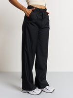 Load image into Gallery viewer, Black Baggy Fit Trousers