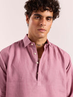 Load image into Gallery viewer, Dusty Rose Linen Pullover