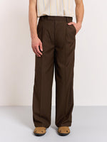 Load image into Gallery viewer, Brown Baggy Fit Trousers