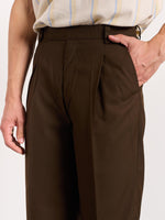 Load image into Gallery viewer, Brown Baggy Fit Trousers