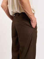 Load image into Gallery viewer, Brown Baggy Fit Trousers