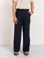 Load image into Gallery viewer, Blue Baggy Fit Trousers