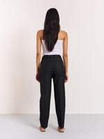 Load image into Gallery viewer, Black Pinstriped Trousers