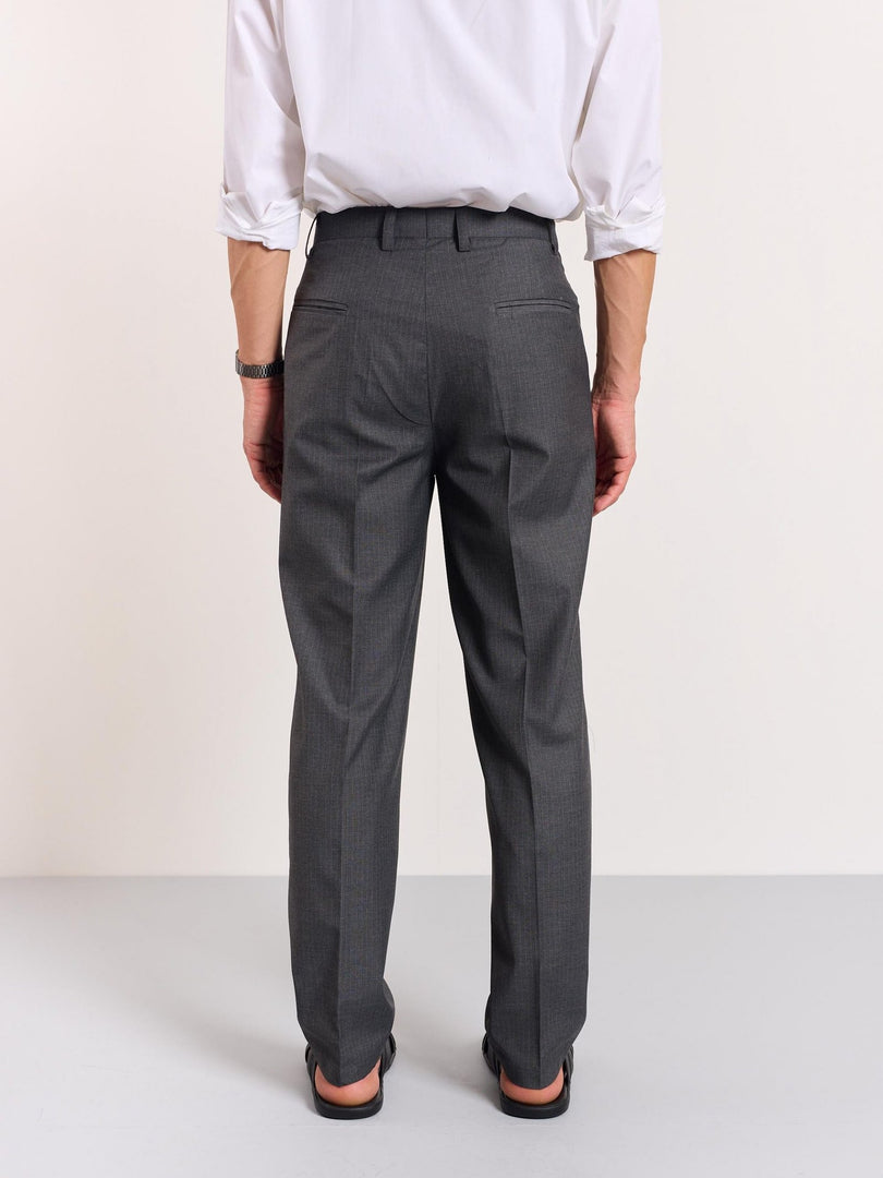 Grey Pinstriped Trousers