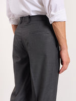 Load image into Gallery viewer, Grey Pinstriped Trousers