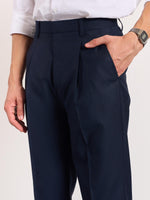 Load image into Gallery viewer, Blue Pinstriped Trousers
