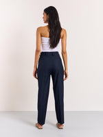 Load image into Gallery viewer, Blue Pinstriped Trousers