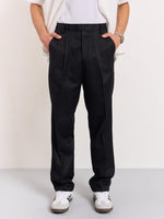 Load image into Gallery viewer, Black Tailored Trousers