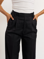 Load image into Gallery viewer, Black Tailored Trousers