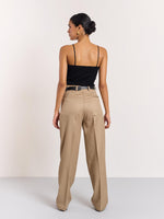 Load image into Gallery viewer, Khaki Tailored Trousers