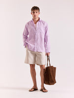 Load image into Gallery viewer, Lavender Irish Linen Shirt