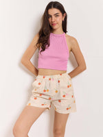 Load image into Gallery viewer, Cherry Printed Poplin Shorts
