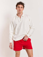 Load image into Gallery viewer, Red Terry Shorts