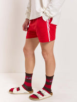 Load image into Gallery viewer, Red Terry Shorts